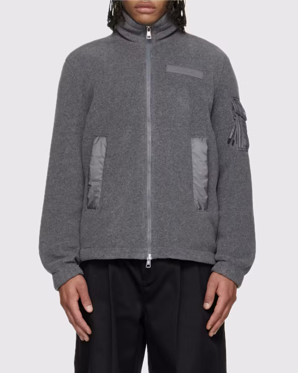 MONCLER – Gray Zip Up Jacket