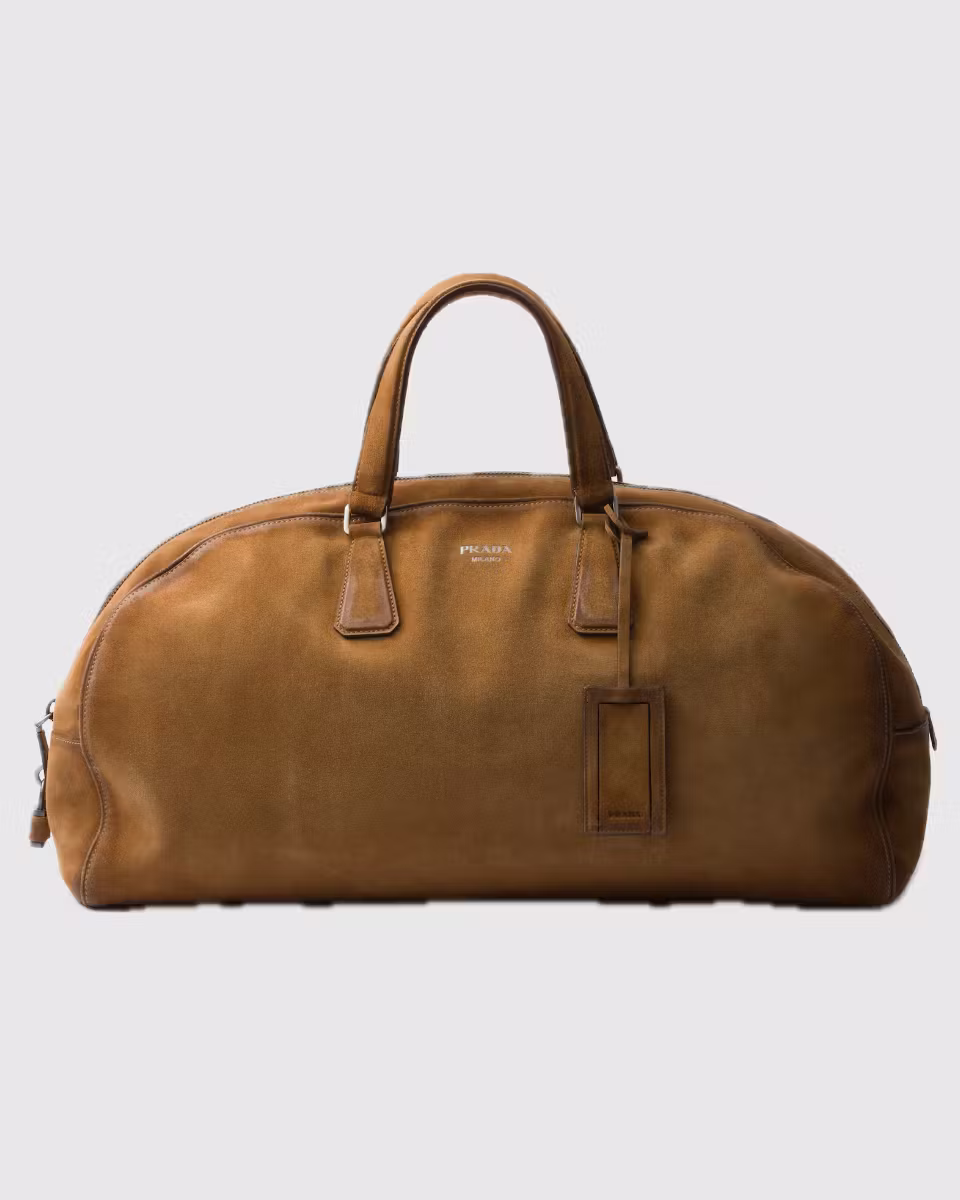 PRADA – Suede Duffle Bag